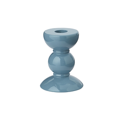 Small Chambray Bobbin Candlestick - 10cm