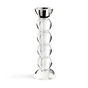 Icy Bobbin Candlestick Clear 23cm