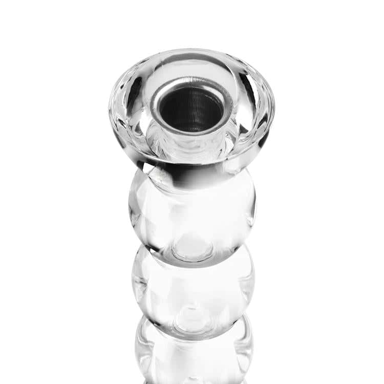 Icy Bobbin Candlestick Clear 23cm