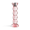 Icy Bobbin Candlestick Pink 23cm