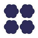 Navy Coasters – Set of 4