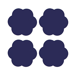Navy Coasters – Set of 4