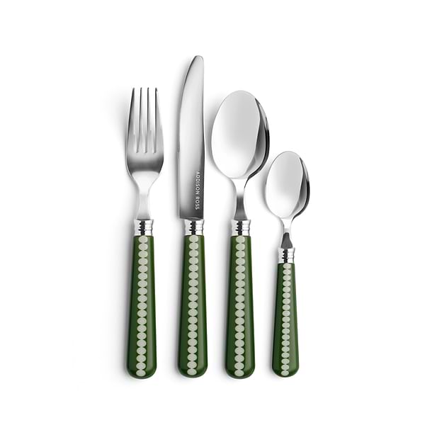 Khaki & Sage Bobbin Cutlery - 16-Piece Set