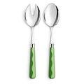 Wave Salad Servers - Leaf & Apple Green (2‑Piece Set)