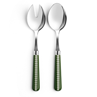 Khaki & Sage Bobbin Salad Servers - 2-Piece Set