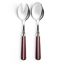 Cherry & Cappuccino Bobbin Salad Servers - 2-Piece Set