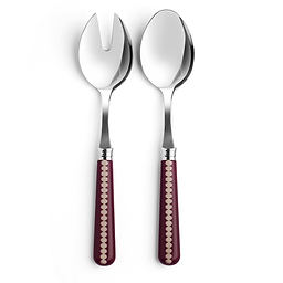Cherry & Cappuccino Bobbin Salad Servers - 2-Piece Set