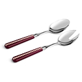 Cherry & Cappuccino Bobbin Salad Servers - 2-Piece Set