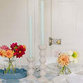 Chambray Blue Small Round Scallop Tray