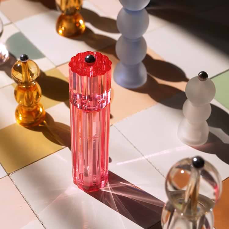 Pink Icy Flute Salt or Pepper Mill