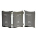 Fine Edged Silver Triple Photo Frame
