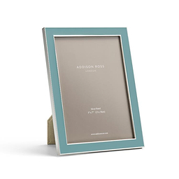Chambray Enamel & Silver Frame