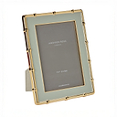 Sage & Gold Bamboo Enamel Photo Frame