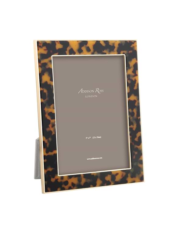 Faux Tortoiseshell & Gold Photo Frame