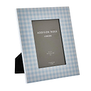 Blue Gingham Lacquer Photo Frame