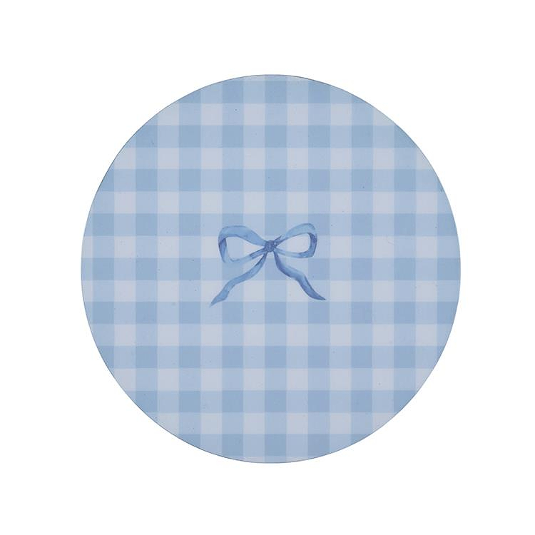 Blue Gingham Coasters- Set of 4