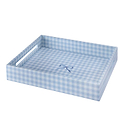 Blue Medium Gingham Tray