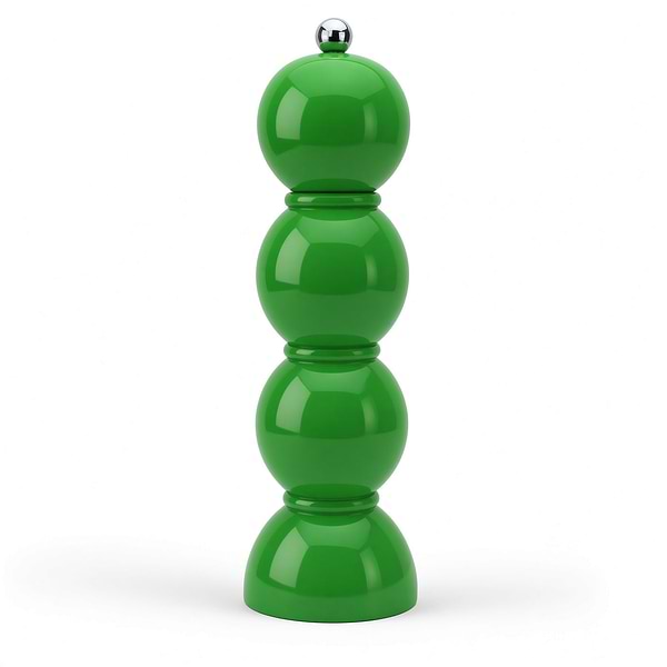 Leaf Green Bobbin Salt or Pepper Mill