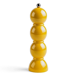Mustard Bobbin Lacquer Salt or Pepper Mill