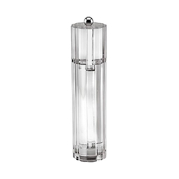 Clear Icy Flute Salt or Pepper Mill