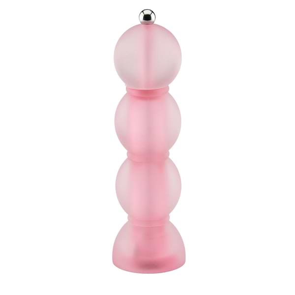 Pink Frosty Bobbin Salt or Pepper Mill
