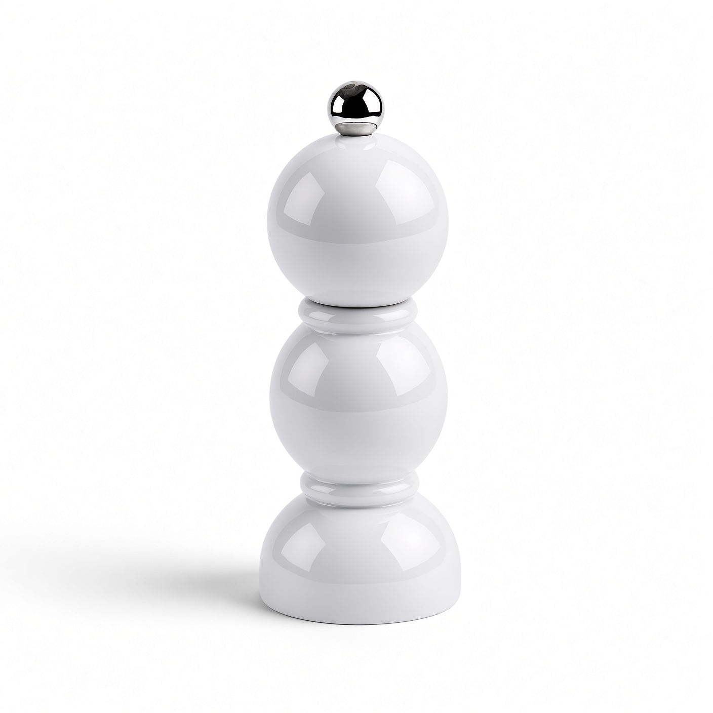 White Mini Bob Salt or Pepper Mill