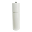 White Round Column Salt or Pepper Mill