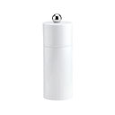 White Mini Column Salt or Pepper Mill