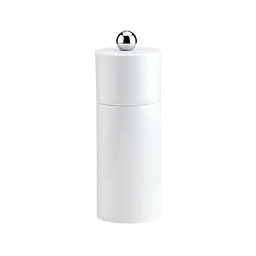 White Mini Column Salt or Pepper Mill