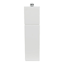 White Square Pillar Salt or Pepper Mill