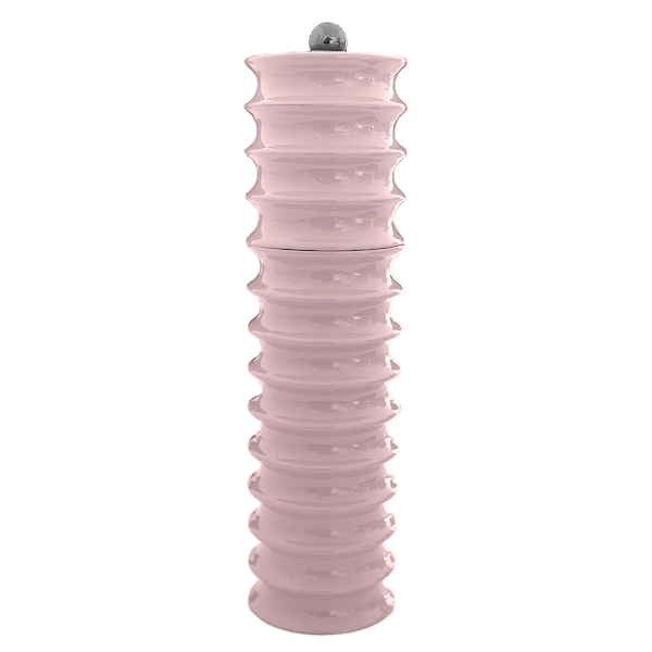 Pale Pink Twister Salt and Pepper Mill