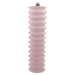 Pale Pink Twister Salt and Pepper Mill