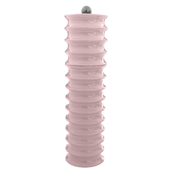 Pale Pink Twister Salt and Pepper Mill