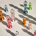 Amber Icy Bobbin Salt or Pepper Mill