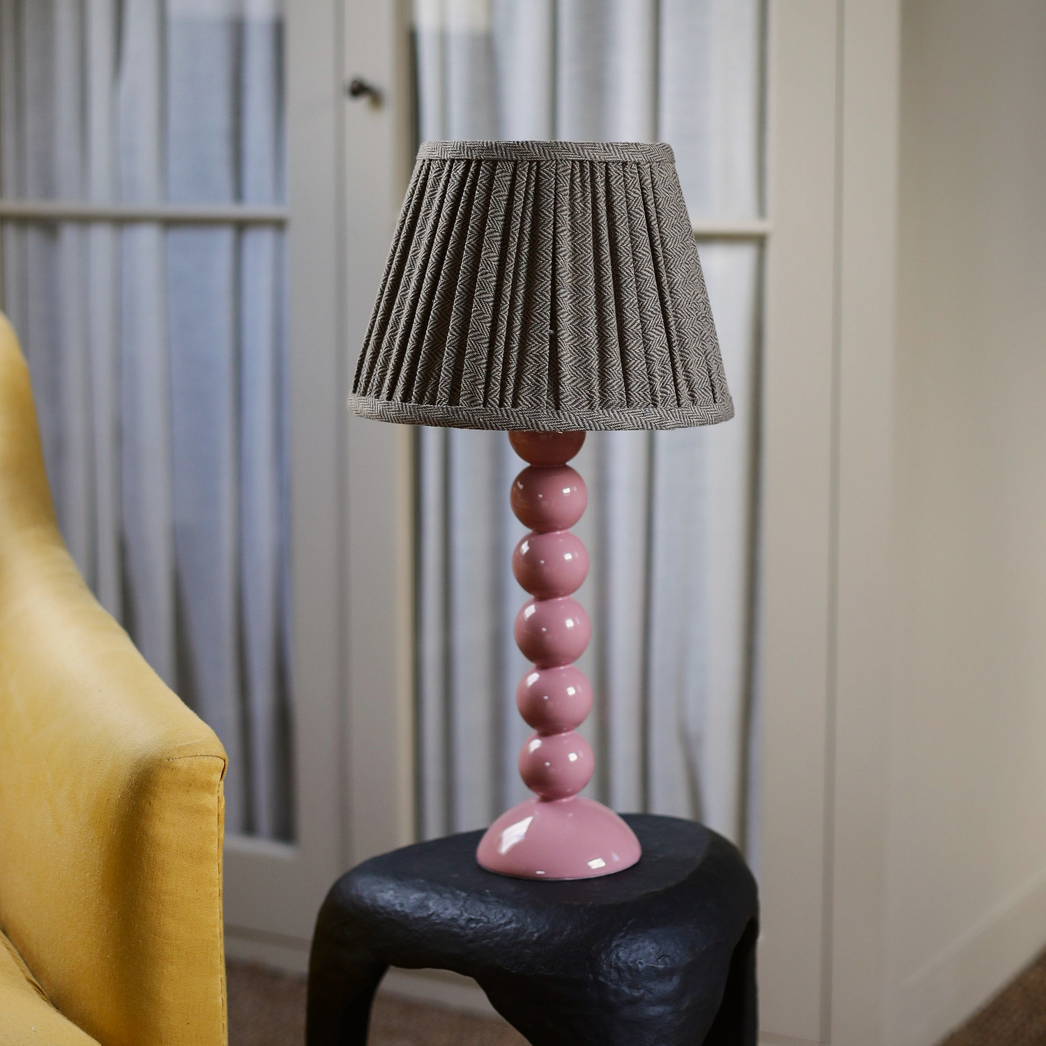 Khaki Green Empire Lampshade - 25cm