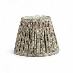 Herringbone Beige Empire Lampshade - 6"