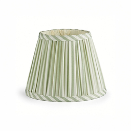 Sage Green Striped Lampshade - 6"