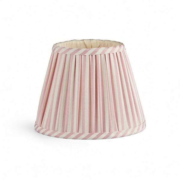 Pink Striped Lampshade - 6"