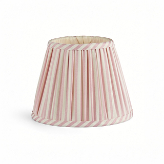 Pink Striped Lampshade - 6"