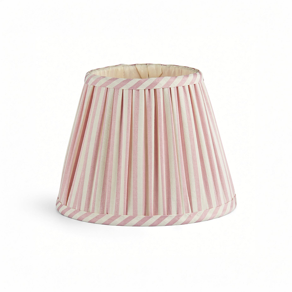Pink Striped Lampshade - 6"