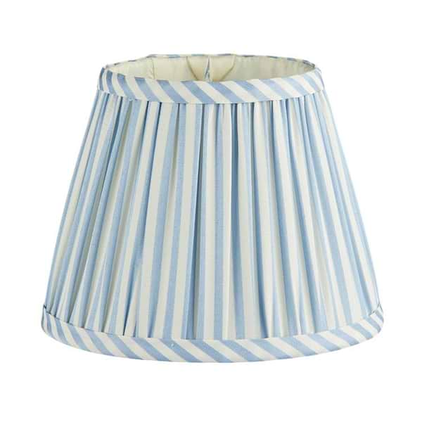 Periwinkle Blue Striped Lampshade - 6"