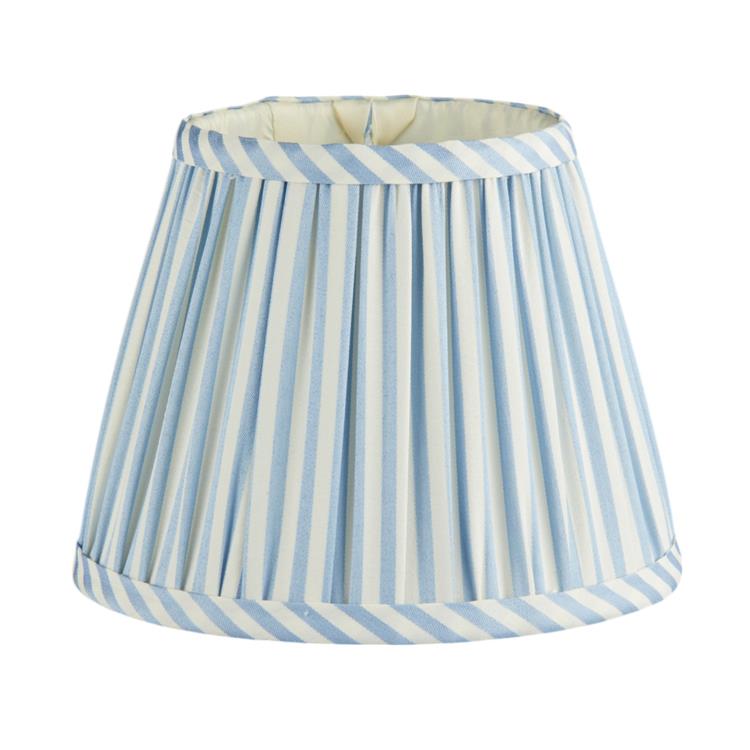 Periwinkle Blue Striped Lampshade - 6"