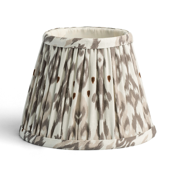 Ikat Empire Mink & Cappuccino Lampshade - 16cm