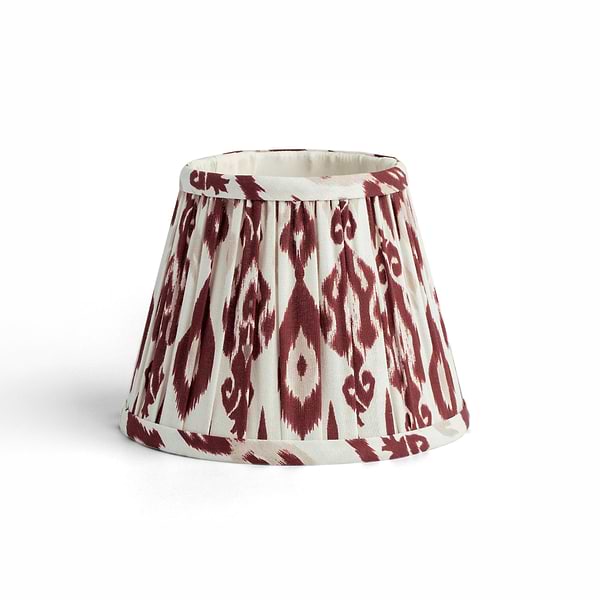Ikat Empire Cherry & Cappuccino Lampshade - 6"