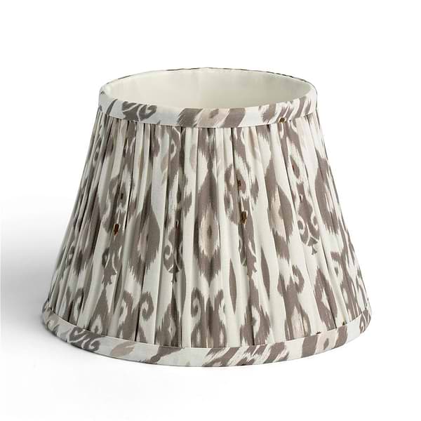 Ikat Empire Mink & Cappuccino Lampshade - 25cm