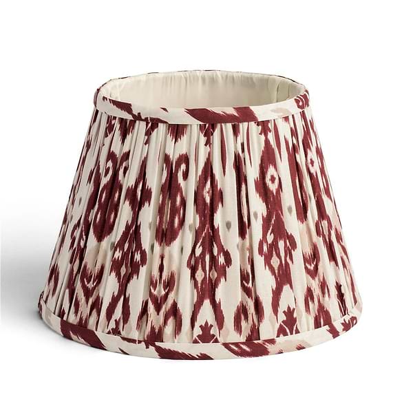 Ikat Empire Cherry & Cappuccino Lampshade - 25cm