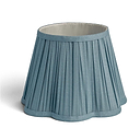 Chambray Scallop Lampshade - 10"