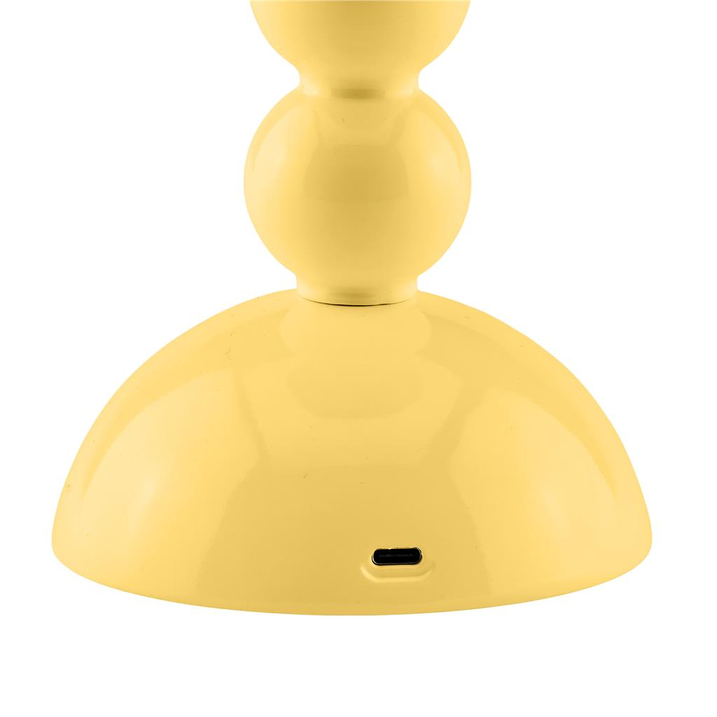 Buttercream Lacquer Rechargeable Bobbin LED Lamp