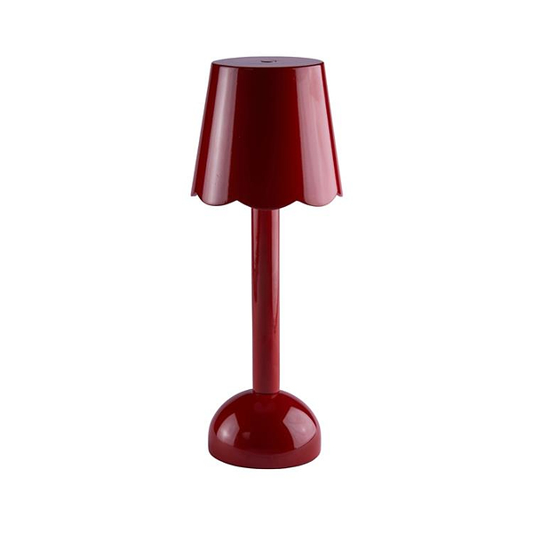 Burgundy Scallop Rechargeable LED Lamp