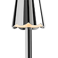 Chrome Lacquer Rechargeable Bobbin LED Lamp